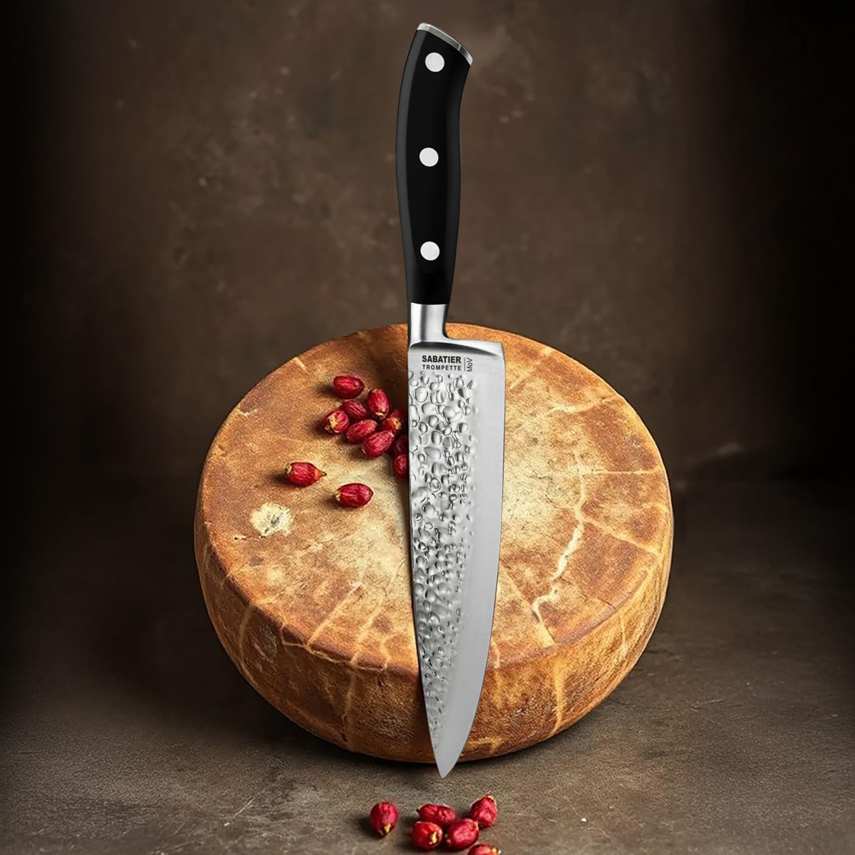 SABATIER TROMPETTE Carbon - Set 4 couteaux de cuisine