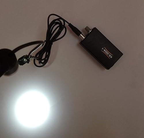 Miniatura 3 de (2.5 x 3 x 3.5 X opcional) Songzi Optics - Las lupas dentales quirúrgicas quirúrgicas y faros delanteros LED de marco negro vienen con un volante