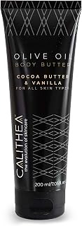 Calithea Body Butter with Cocoa Butter, Vanilla, and Olive Oil Deeply Hydrating and Nourishing