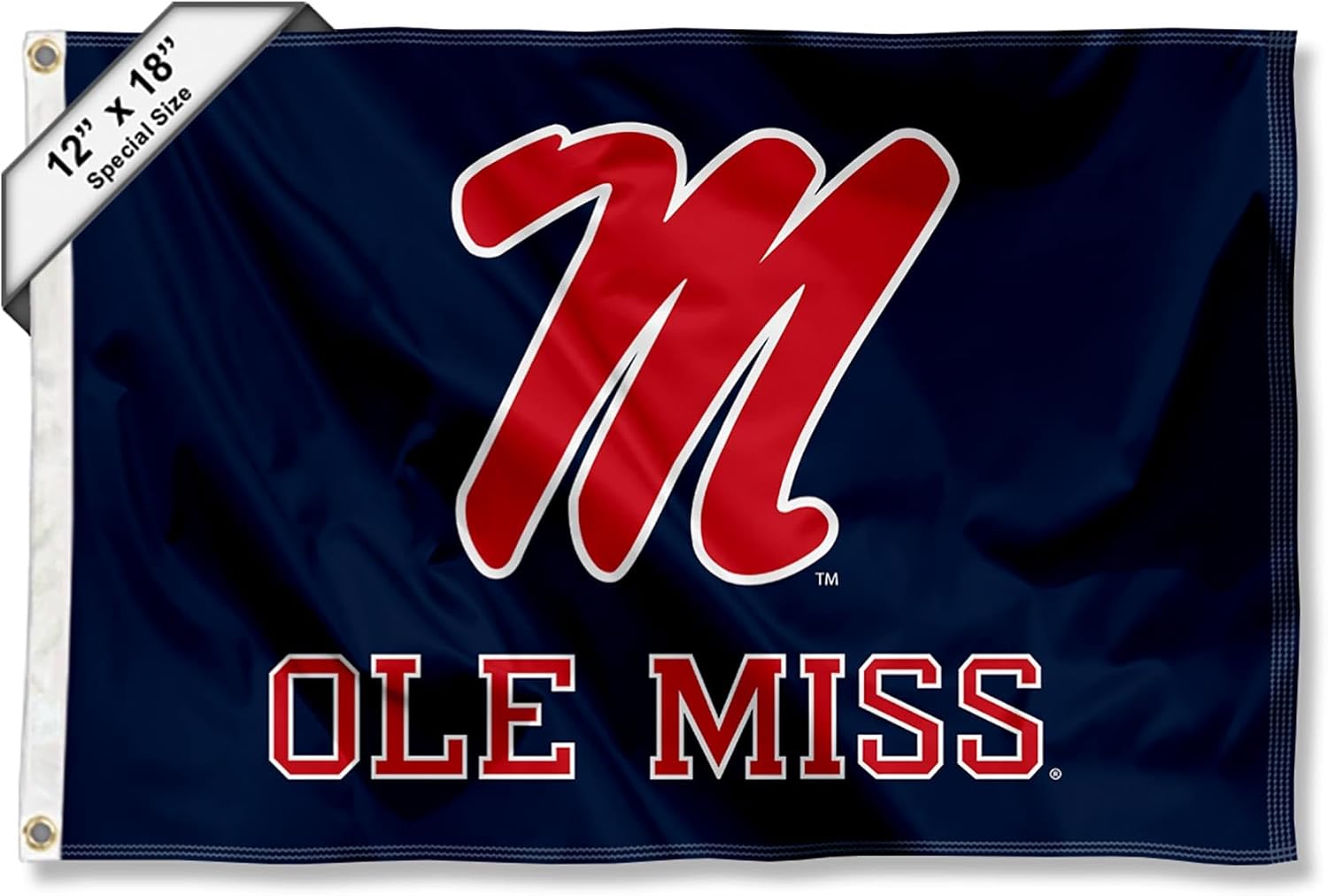Ole Miss Boat and Golf Cart Flag