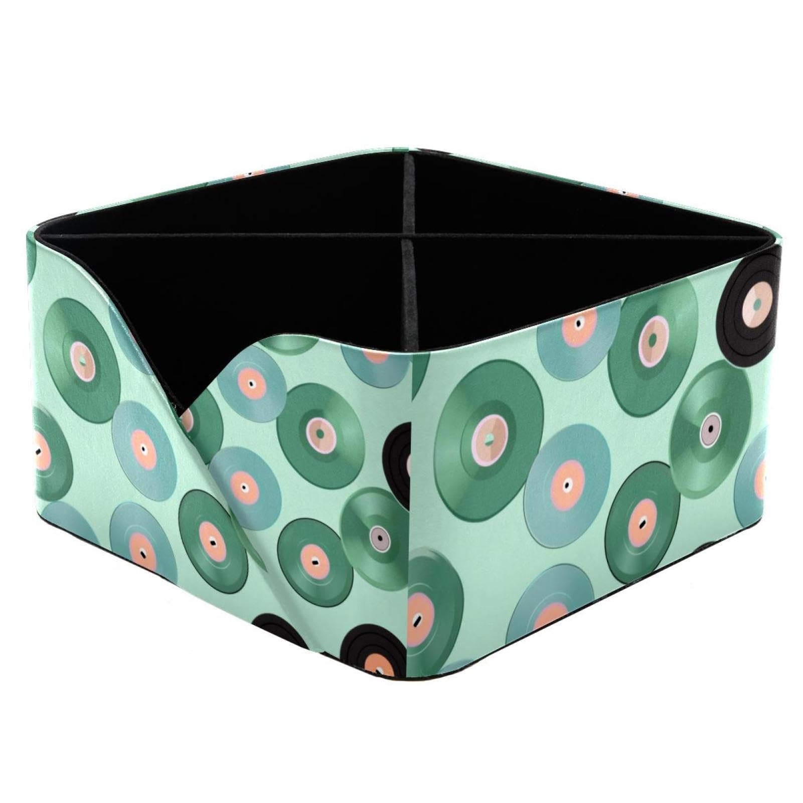 Porte-stylo élégant pour bureau encombré, rangement cosmétiques disques verts