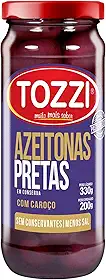 Tozzi Azeitona Preta com Caroço Pote 200g
