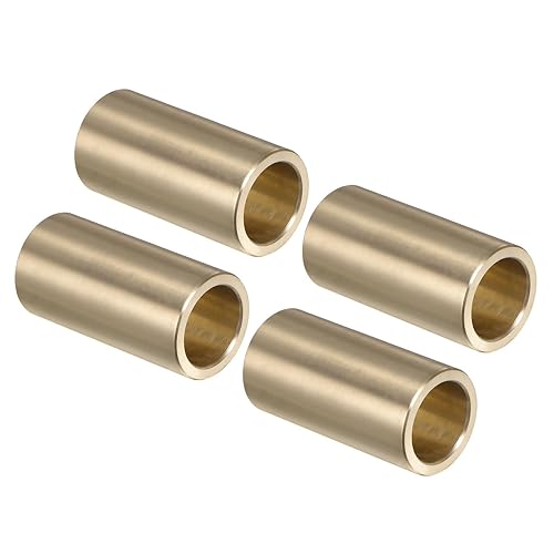 Miniatura 29 de uxcell Cojinetes de manguito 1" diámetro exterior 1-1/4" OD 1" longitud de latón fundido buje autolubricante