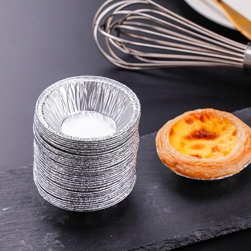 Miniatura 4 de Kichvoe 250pcs desechables tartas tartas tazas de papel de aluminio para tartas para hornear suministros de fiesta