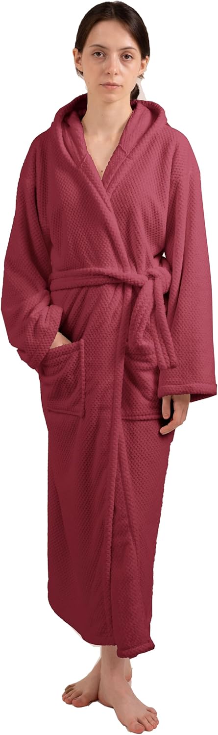 Women’s Plush Luxury Merbau Robe Fleece Soft Warm Bathrobe Women’s Plush Luxury Merbau Robe Fleece Soft Warm Bathrobe