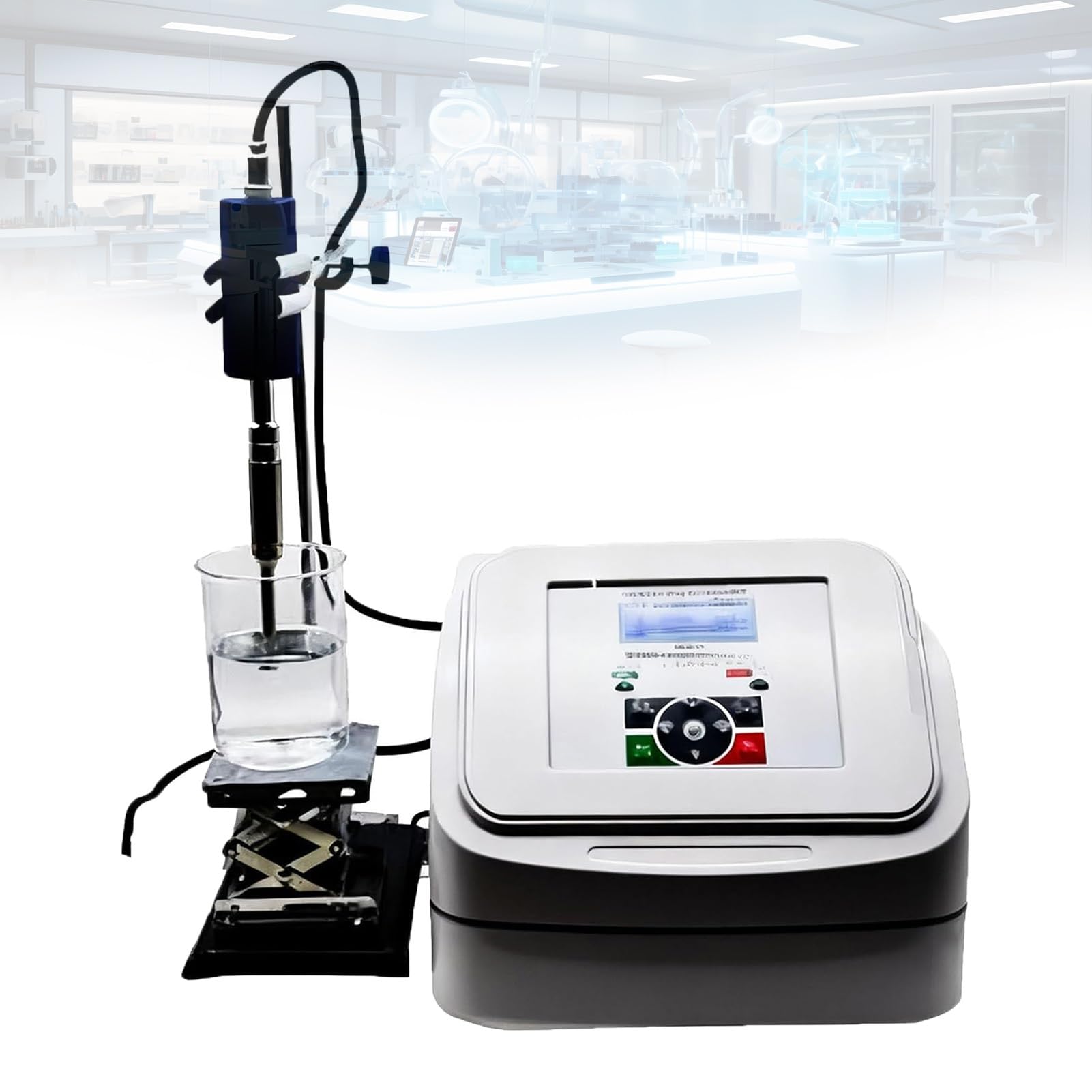 Sonda Ultradźwiękowa Laboratorium 800W 20kHz Homogenizator z Końcówką Tytanową TC4 Pojemność 1-500ml Urządzenie Dyspersyjne do Syntezy Organicznej i Analizy Chemicznej