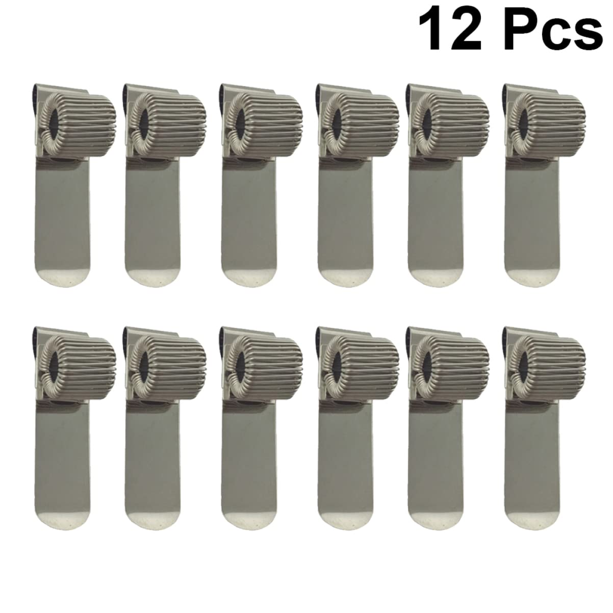 jojofuny 2 set Portapenne Con Clip A Molla Portapenne Materiale Scolastico In Metallo Cancelleria Per Ufficio 12 pezzi * 2