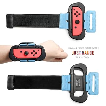Sudroid Wrist Bands Compatible with Nintendo Switch Controller Game, Adjustable Elastic Strap Compatible with Joy-Cons Controller2 Packs