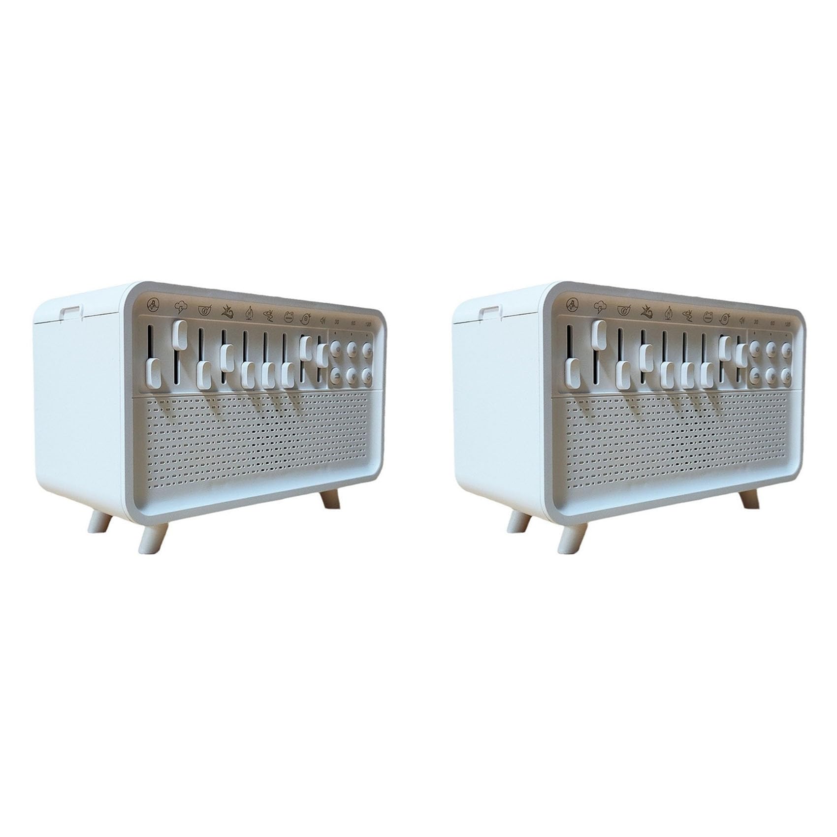 Diffuseur d'arômes et d'air bruit blanc pack de 2 humidificateurs - 8