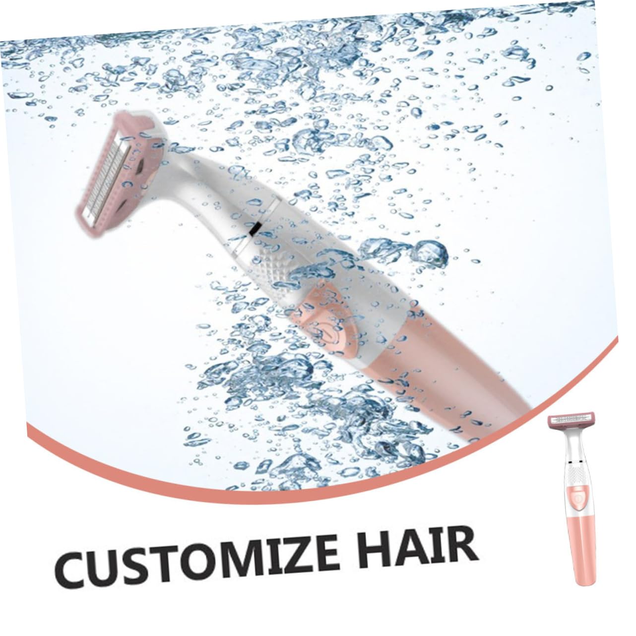 NOLITOY Womens Electric Razors Body Shaver for Women Mini Shaver Hair Trimmer Rechargeable Pink Abs Material