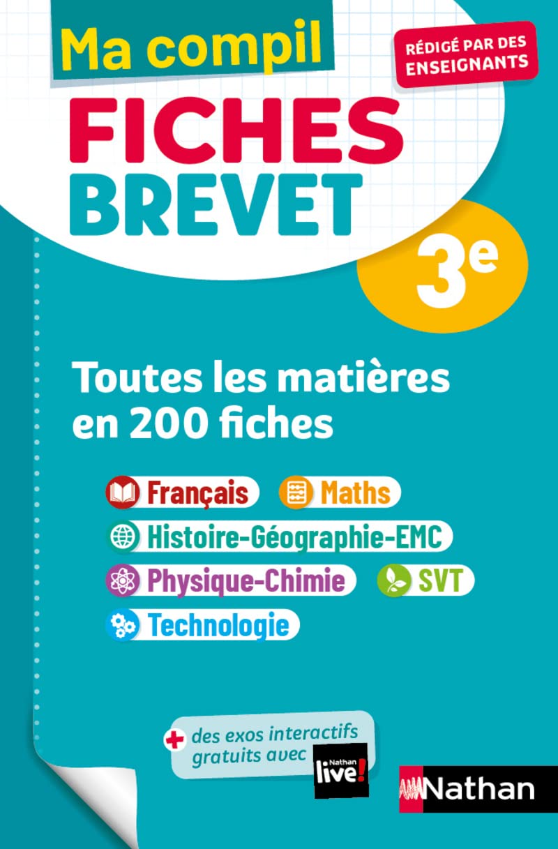 NATHAN Compil Fiches Brevet Toutes les matières