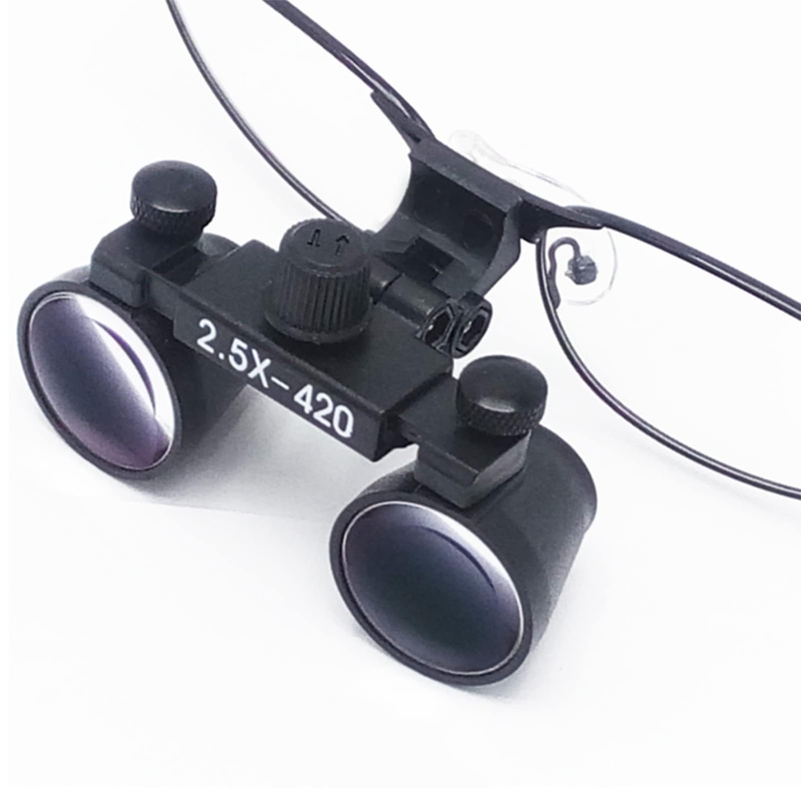 Lupas binoculares quirúrgicas dentales 6X Lupa dental médica aumento distancia trabajo 550 500 420 340 mm 2.5X