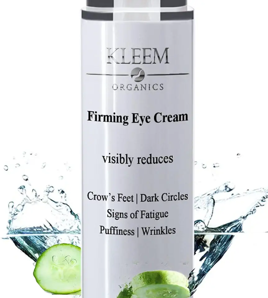 Creme antirrugas para os olhos para olheiras e inchaço com peptídeos e niacinamida que reduz bolsas oculares, pés de galinha, linhas finas e flacidez - Creme natural para rugas - Soro para os olhos 15