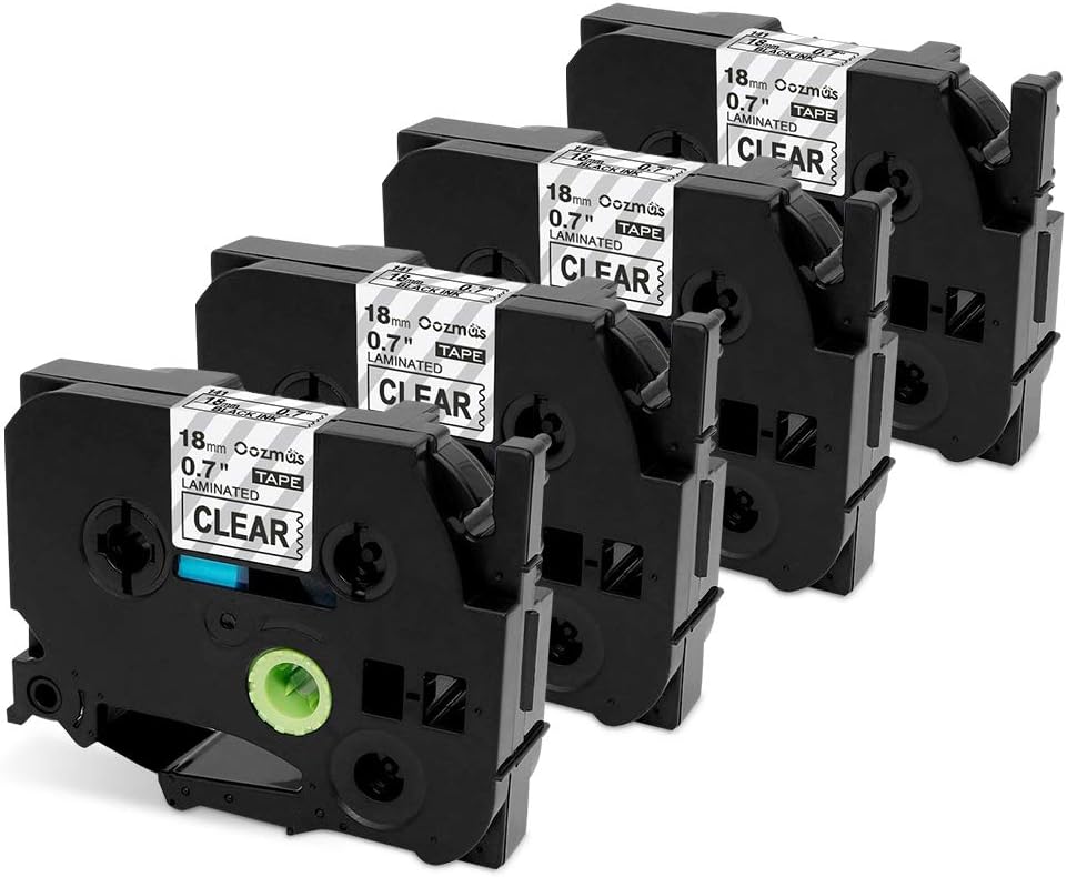 Oozmas Compatible Labels Replacement for Tz Tape 18mm 0.7 Inch