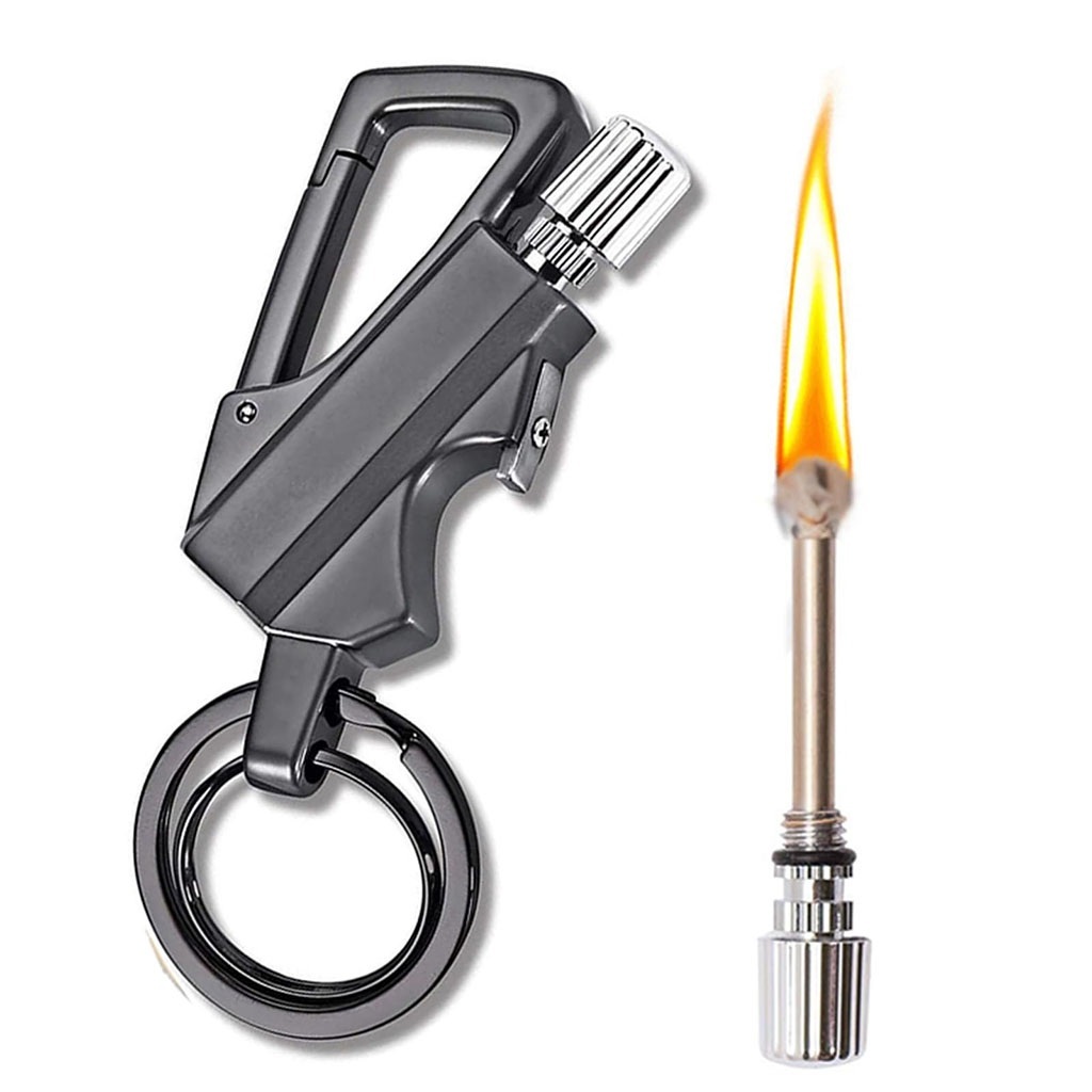 Encendedor de queroseno llavero multiusos plateado miniatura 6