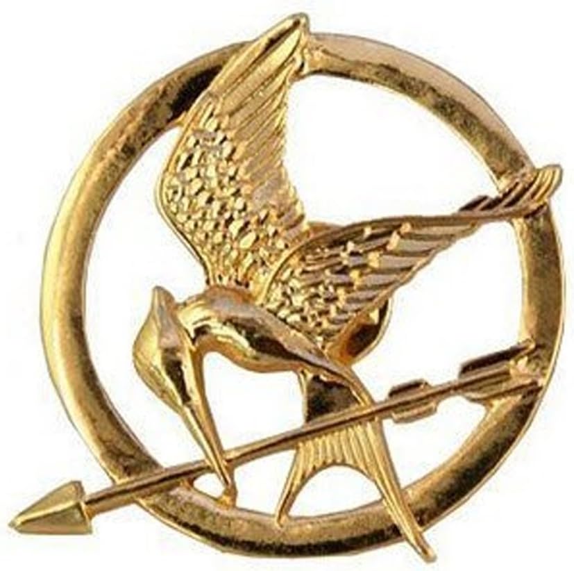 Oakhum DesignsHunger Games 18 K Golden Katniss Mockingjay Brooch/Pin