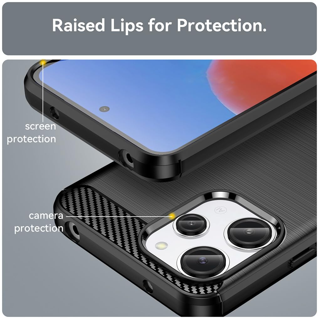 SEAHAI Cover per Realme 12 PRO 5G/Realme 12 PRO+ Plus 5G, Silicone Morbido Ultra Sottile Custodia, Ibrido TPU Cover Cuscino d'Aria Tecnologia Paraurti in Gel Custodia a Protezione Completa - Blu