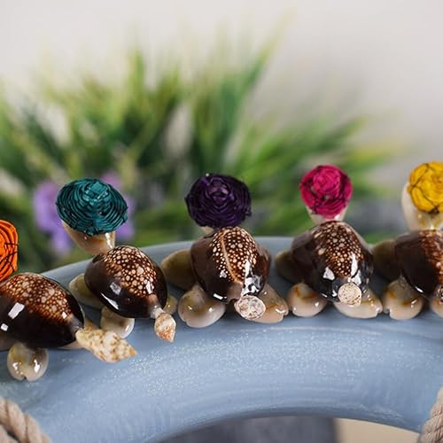 Miniatura 3 de VOSAREA 8 figuras de tortugas marinas en miniatura, adornos de pequeñas estatuas de tortugas marinas, mini figuras de tortuga para bricolaje, micro