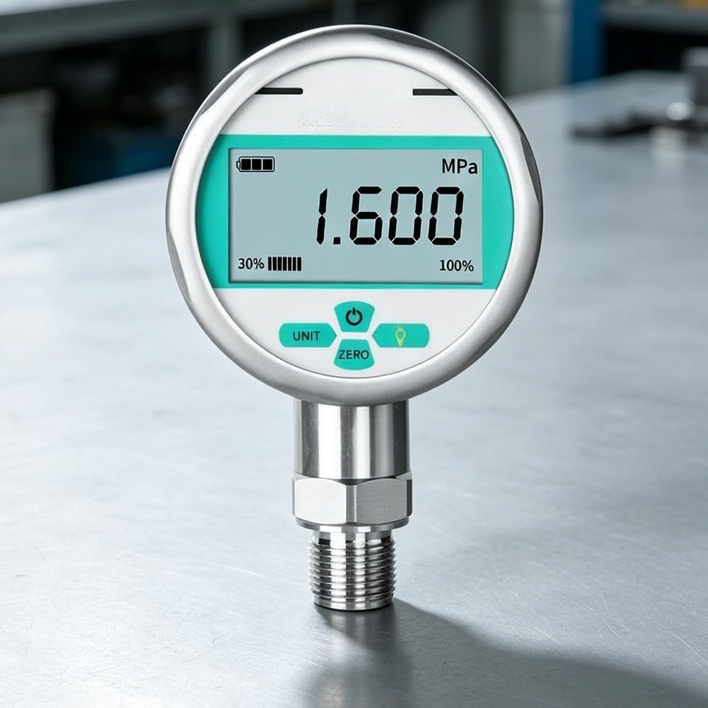Medidor de presión bidireccional Pantalla LCD transparente de 100 kPa