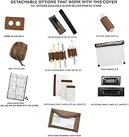 Vista 3 de Fundas tácticas para cuadernos, sistema de cubierta militar para cuadernos, compatible con cuadernos A5 y planificadores diarios de 5.5 x 8.5
