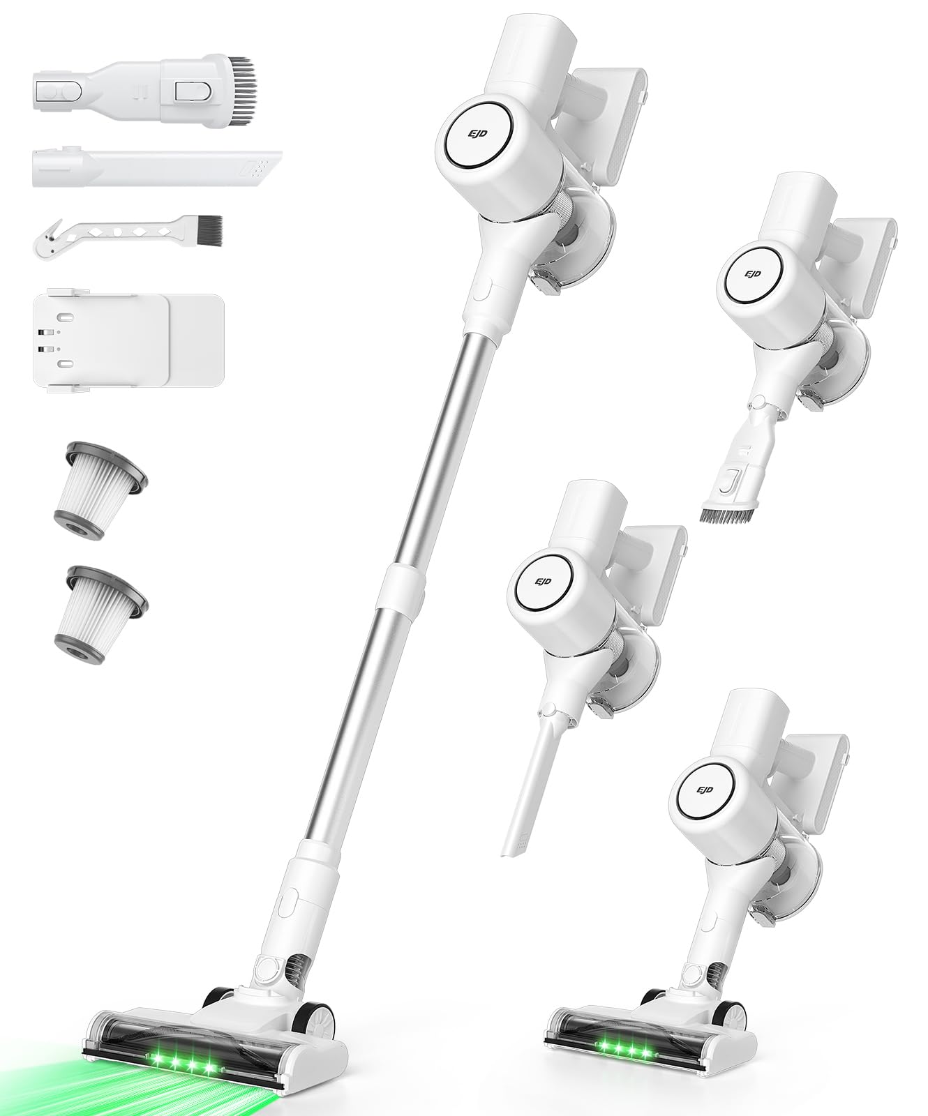 掃除機 コードレス【業界随一！2026年衝撃的デビュー！88000Pa圧倒的吸引力・全体性能アップ】EJD53 ブラシレスモーター コードレス掃除機 一人暮らし LEDライト 大容量バッテリー 自立式 スティッククリーナー サイクロン タッチパネル 7重濾過 3段階吸引 伸縮パイプ 60分間稼働 低騒音 そうじき 軽量 カーペット/ソファー/カーテン/本棚/車 充電式壁掛けスタンド PSE 3年