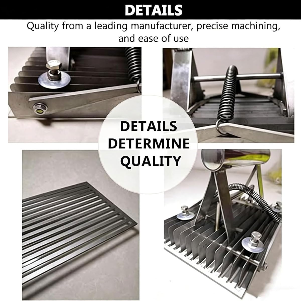 Manueller Tofu-Schneider, Edelstahlschneider mit einstellbarer Tiefe, 7,5/10 mm Abstand, 20 x 13 cm Schnittbereich, leicht zu reinigen, perfekt für Tofu, Käse, kalte Nudeln