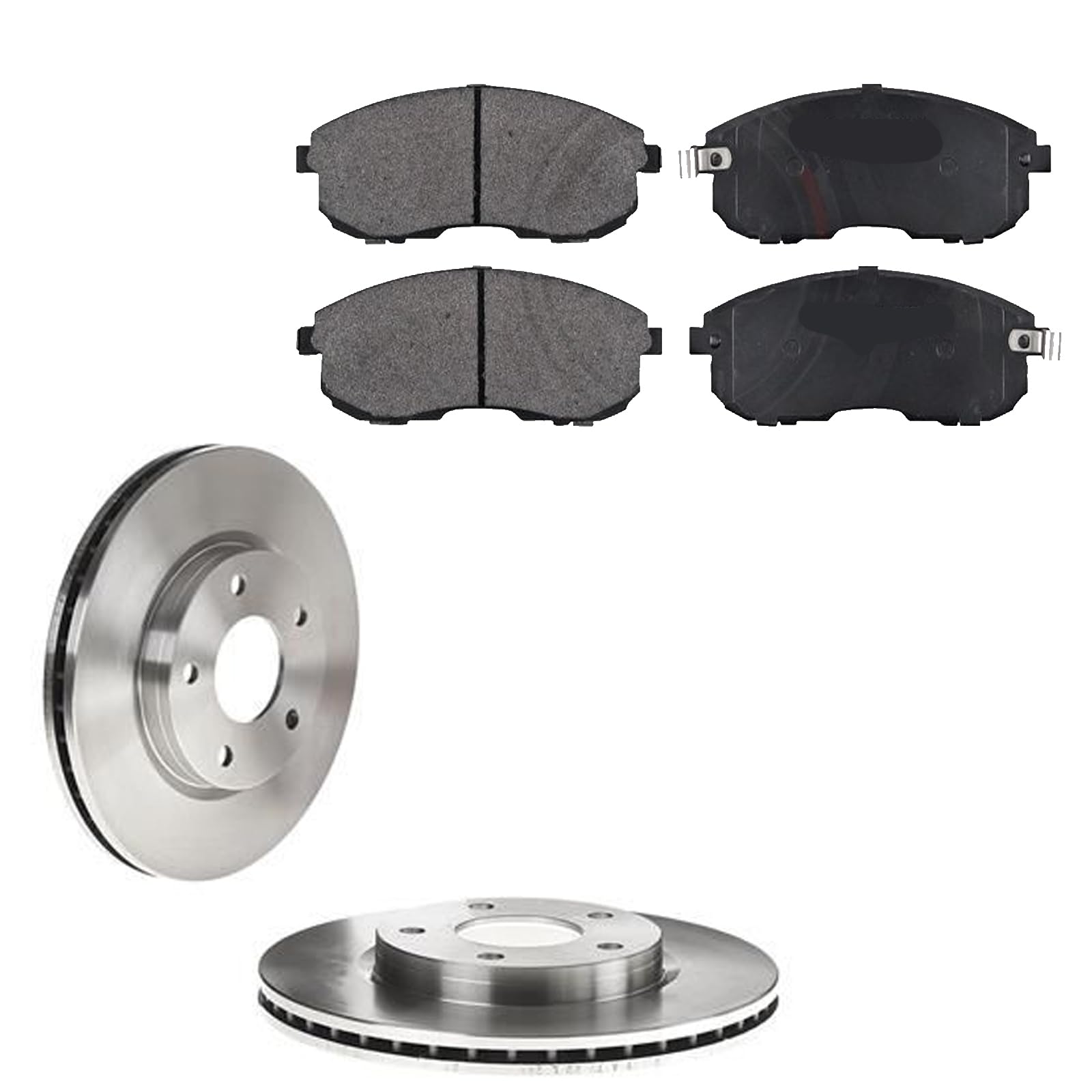 KIT FRENI ANTERIORI compatibile con NISSAN JUKE (F15) - DISCHI + PASTIGLIE OEM: P 56 065 | 18110, 17889 |SOSTITUZIONE DIRETTA|BASSA POLVERE|SILENZIOSO