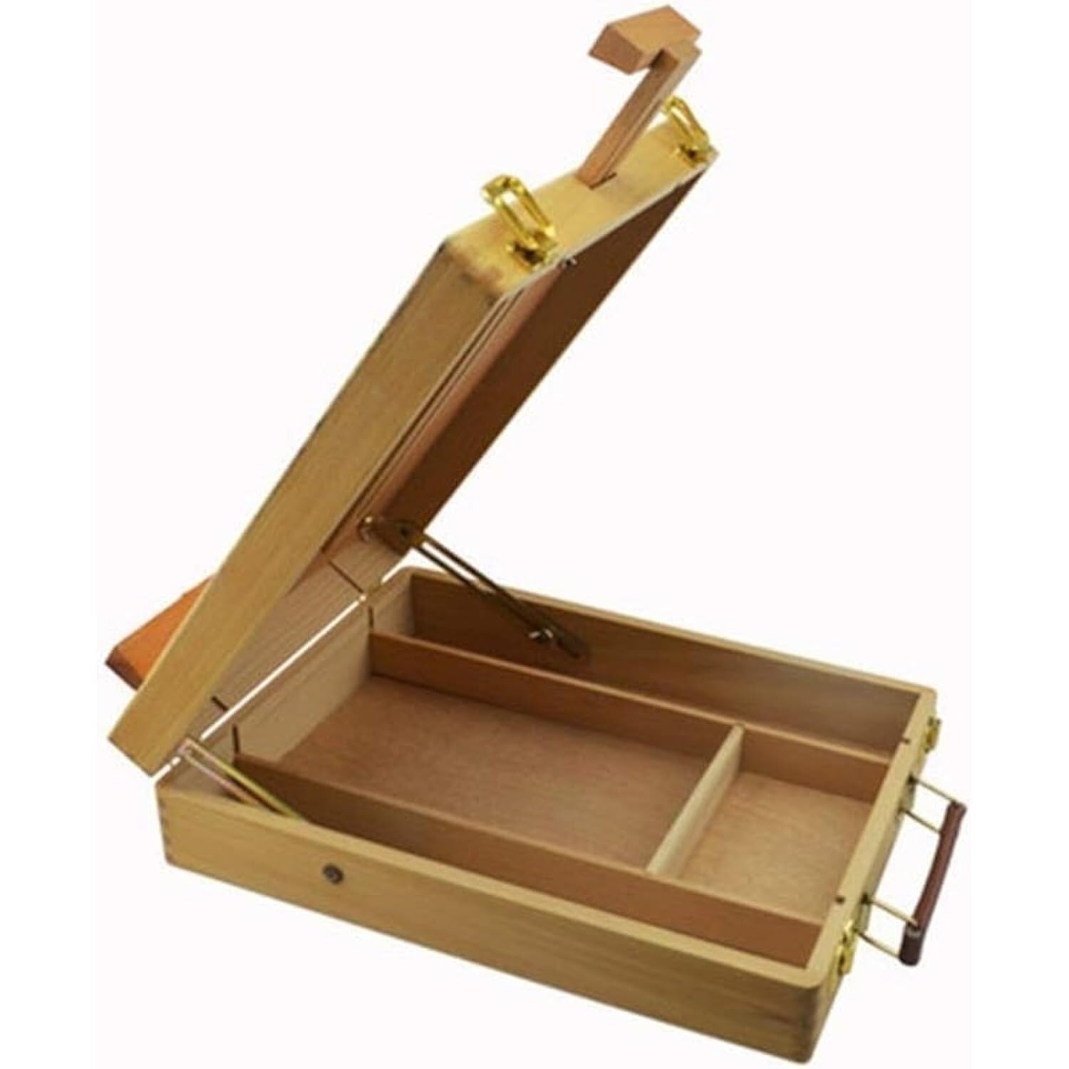 HADECOLL Adjustable Desktop Easel, Beechwood Art Storage Sketchbox Easel, Portable Wooden Table Easel For Painting, Sketching, And Art Supplies