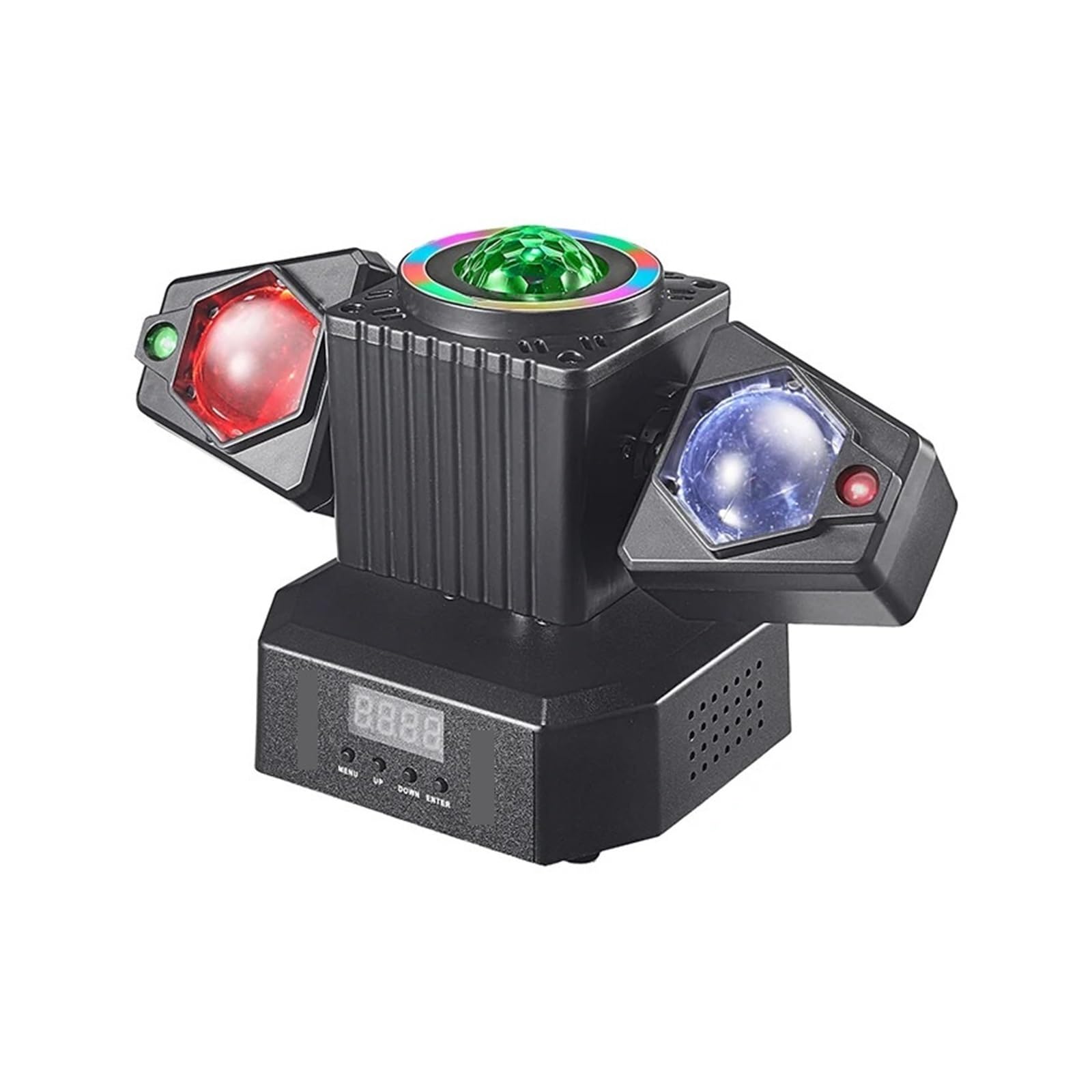 Lampa projektorowa Miniaturowa Ruchoma Głowica Świetlna LED 50W, 3 W 1, Kolorowe Światło Z Dyskotekowym Światłem I Magiczną Kulą, Z Obrotowym Em, na imprezę urodzinową, taneczną i halloweenową