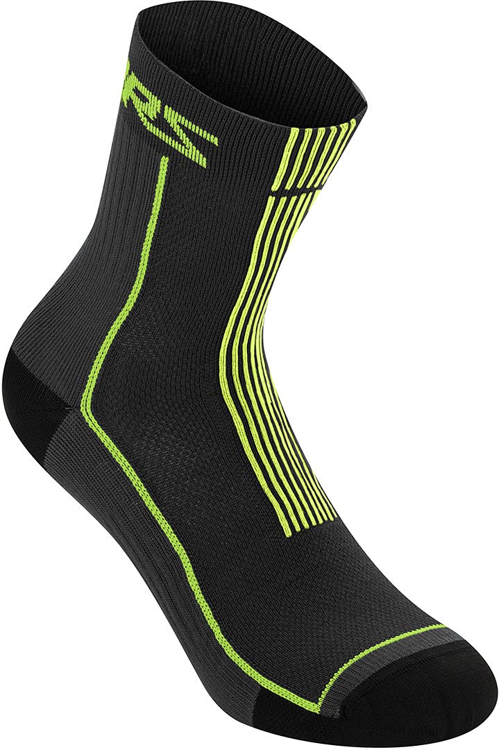 Alpinestars Summer Socks 15 Black/Acid Yellow Medium