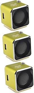 Hemobllo 3 Sets Mini Speaker Music Player Portable Mp3 Player Camping Radio Convenient Speaker Small Radio with Cable Radio Mini Radio with Battery Music Box Small Speaker Office
