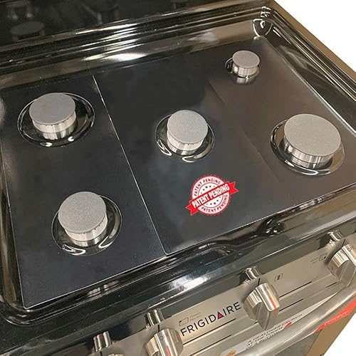 Protectores de estufa Premium Plus para la gama de gas Frigidaire modelo FGGF3036TFC, corte personalizado, revestimiento de estufa fácil de limpiar,