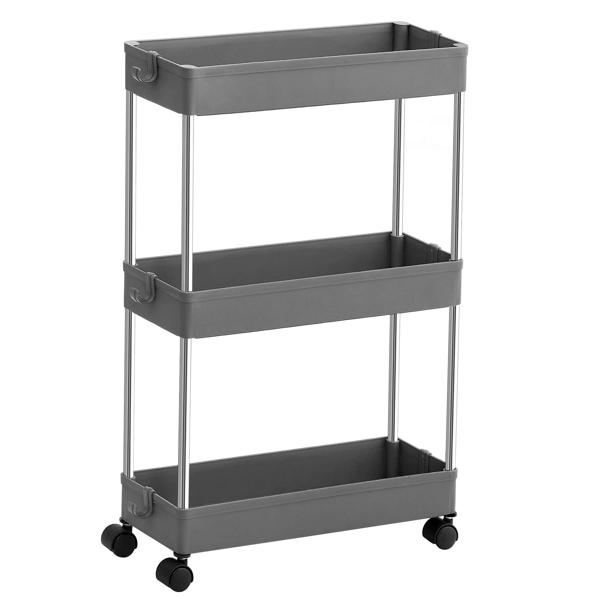 Buy SONGMICS 3Tier Storage Trolley, Kitchen Trolley on Wheels, Narrow
