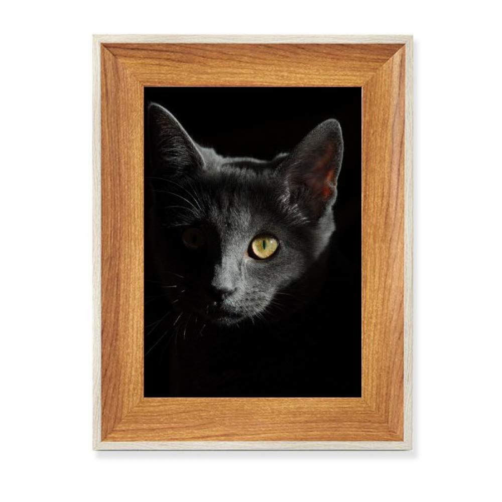 Cadre photo chat noir bois : résolvez le vide de votre bureau