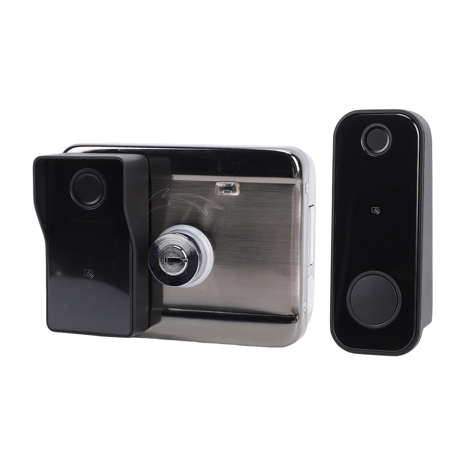 Karlak Cerradura de Puerta Inteligente para Exteriores, Acceso con Huella Dactilar de Doble Cara para Seguridad Valla Jardín