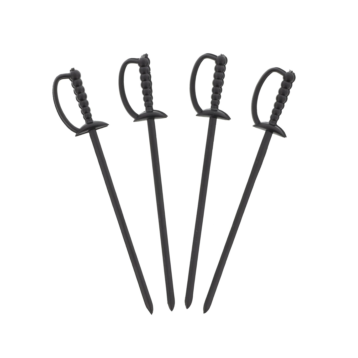Royal 3.25 Inch Black Plastic Sword Picks, Package of 1000