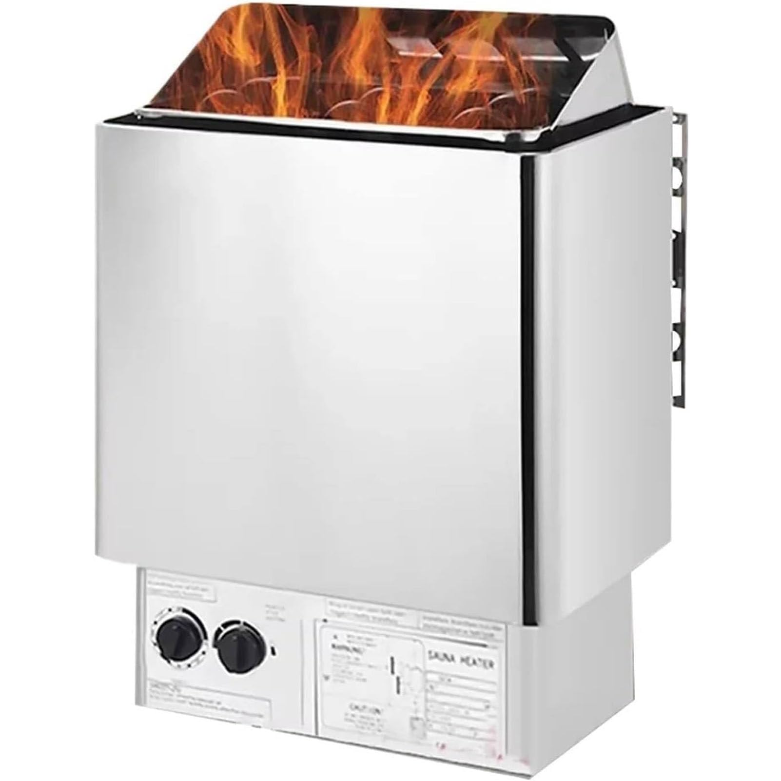 PioMue Electric Sauna Heater, Stainless Steel Steam Stove,Dry Sauna Heater,Adjustable Temp & 3h Timer, Steam Bath Stove for Home, Spa 110V-6KW