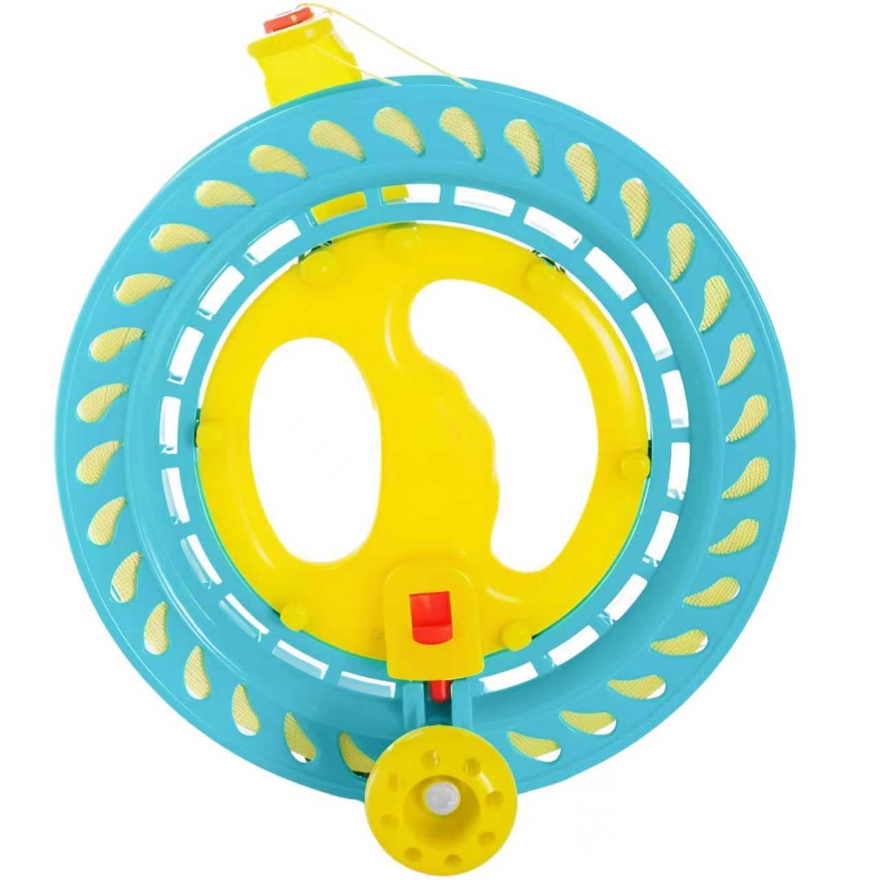 Photo 1 of [HYBIZEJZ] Kite Reel Winder Wheel Handle with Line, Kite String Reel for Kids & Adults Equipped with a 1312 Foot Rope and Locking Device [8" Light Blue]