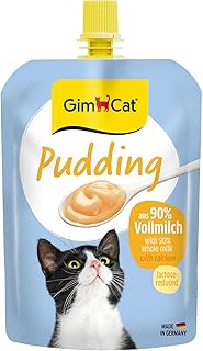 GimCat Pudding With Calcium | Cat Snack Bag MADE OF GENUINE Laktosereduzierter Milk for Healthy Bones – 1 (1 x 150 g) product image