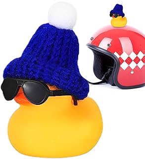 Pato carro | Pato Legal Com Mini Chapéus Pato Amarelo Decorações Do Painel Do Carro - Patos silicone para carros Pato borracha carro, escritórios, mesa, sala Sazemood