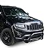 Black Horse Max Bull Bar No Skid Plate Black Compatible with 2011-2013 Dodge Durango|2011-2021 Jeep Grand Cherokee (Excl. Limited X, High Altitude, Summit, SRT, SRT8, Trackhawk&Trailhawk)-MBB-JEB9206