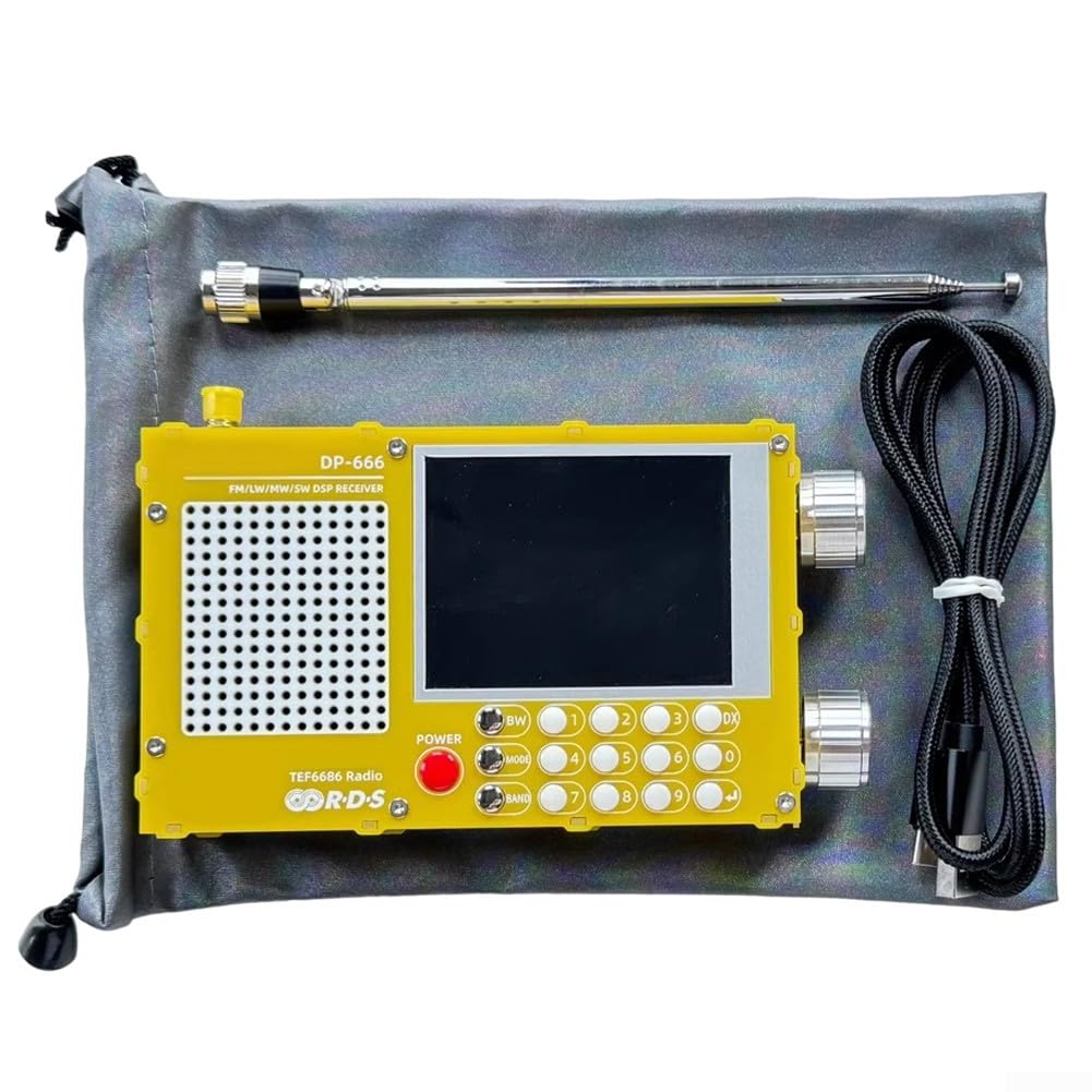 Tef6686 DSP Radio DP666 High Sensitivity Full Band LW MW SW 0IRT Shortwave Radio, Whi - View #2