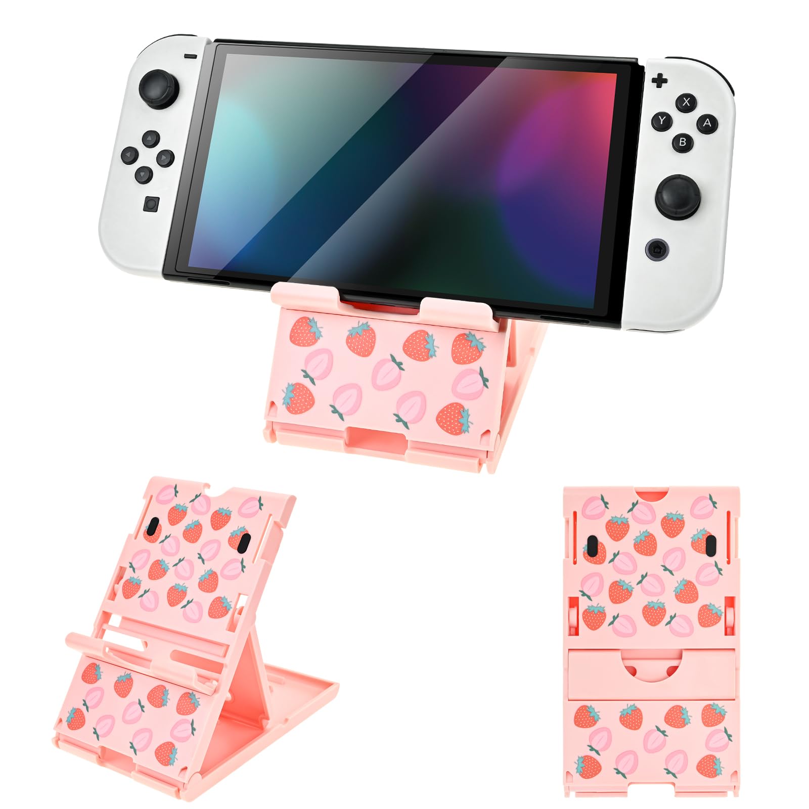 DLseego Stand Suitable for Switch 2 OLED Lite Angle Adjustable Holder Kickstand Portable Foldable Non-Slip Non-Shake Kawaii Bracket