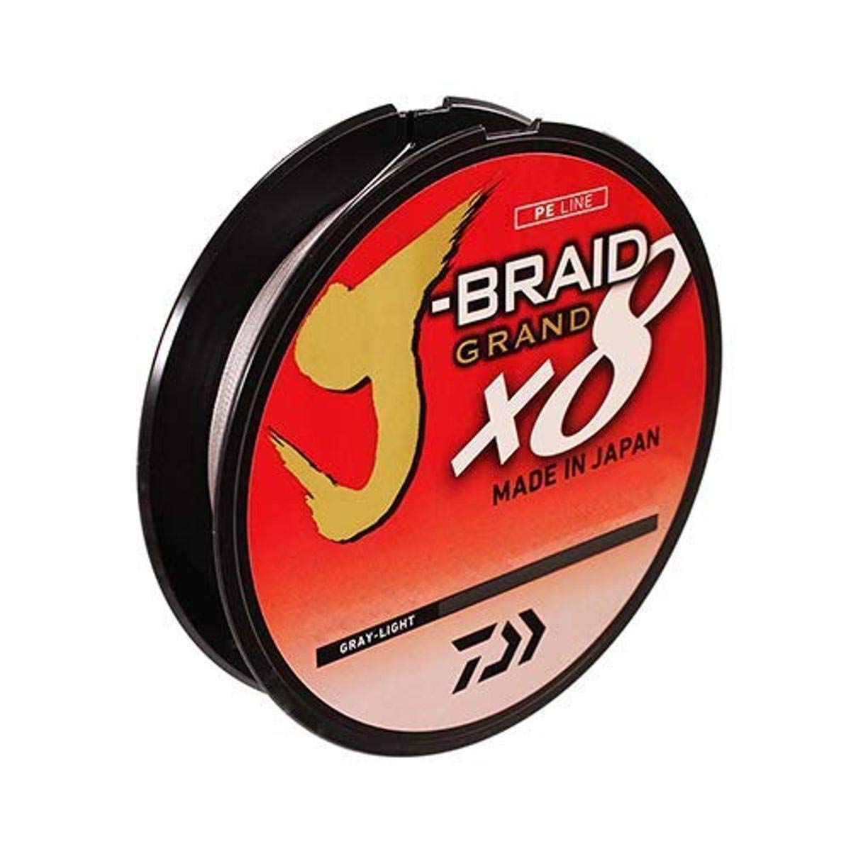 Daiwa, J-Braid x8 Grand Braided Line, 150 Yards, 50 lb Tested, .014" Diameter, Light Gray โ image 1