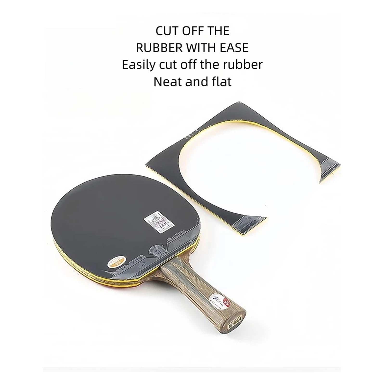 Rouleau En Caoutchouc Pour Tennis De Table – Outil Professionnel Pour Coller Revêtements, Aplatir éponges Et Films, Léger Et Facile à Manipuler