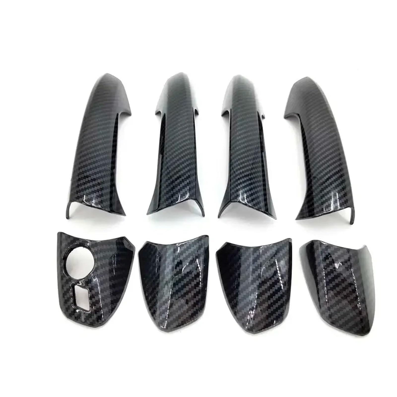 Rdwspli One Color Exterior Handle Shell Compatible With Benz For Cla Class For W117 2014-2015 Door Handle Cover Trim Carbon Look Exterior