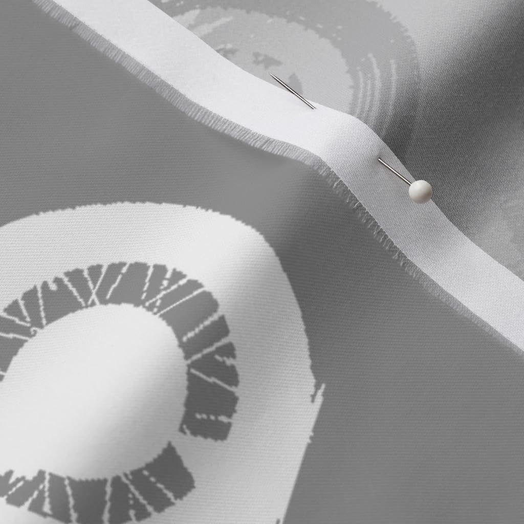 Spoonflower Fabric - Bikes Motorcycle Wheels Gray White Printed on Organic Cotton Sateen Fabric by The Yard - Sewing Quilting Apparel Home Decor