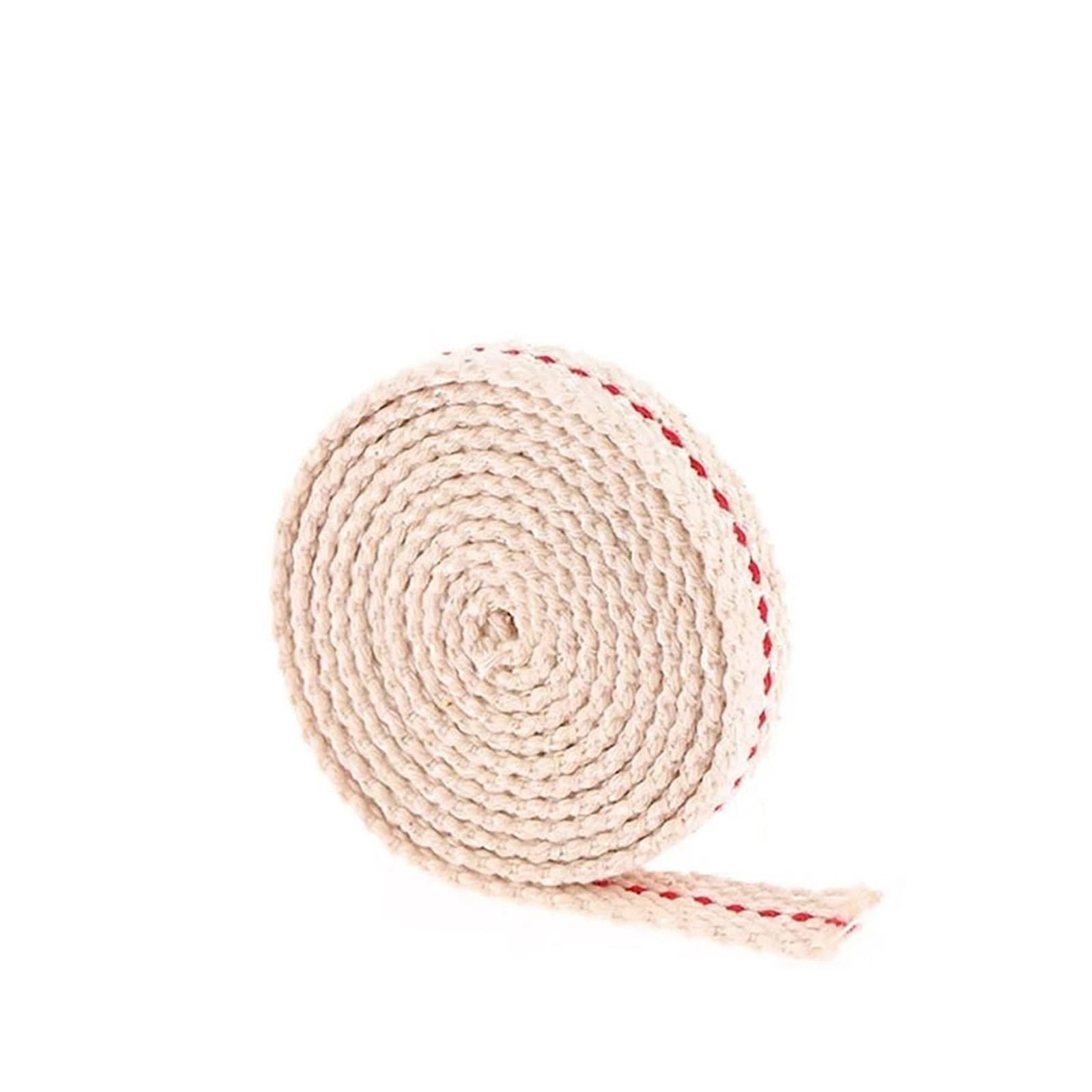 Wymień mocny knot z bawełny Knot bawełniany do lampy naftowej 1m, biały, 0,8-1,2 cm(C-1.2CM)