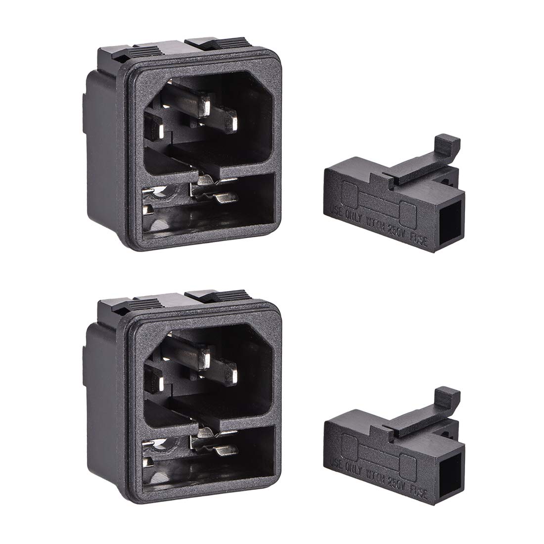 3 Pin Connector 3-Pair IEC C14 To C13 Power Connectors - 250V 10A 3-Pin ...