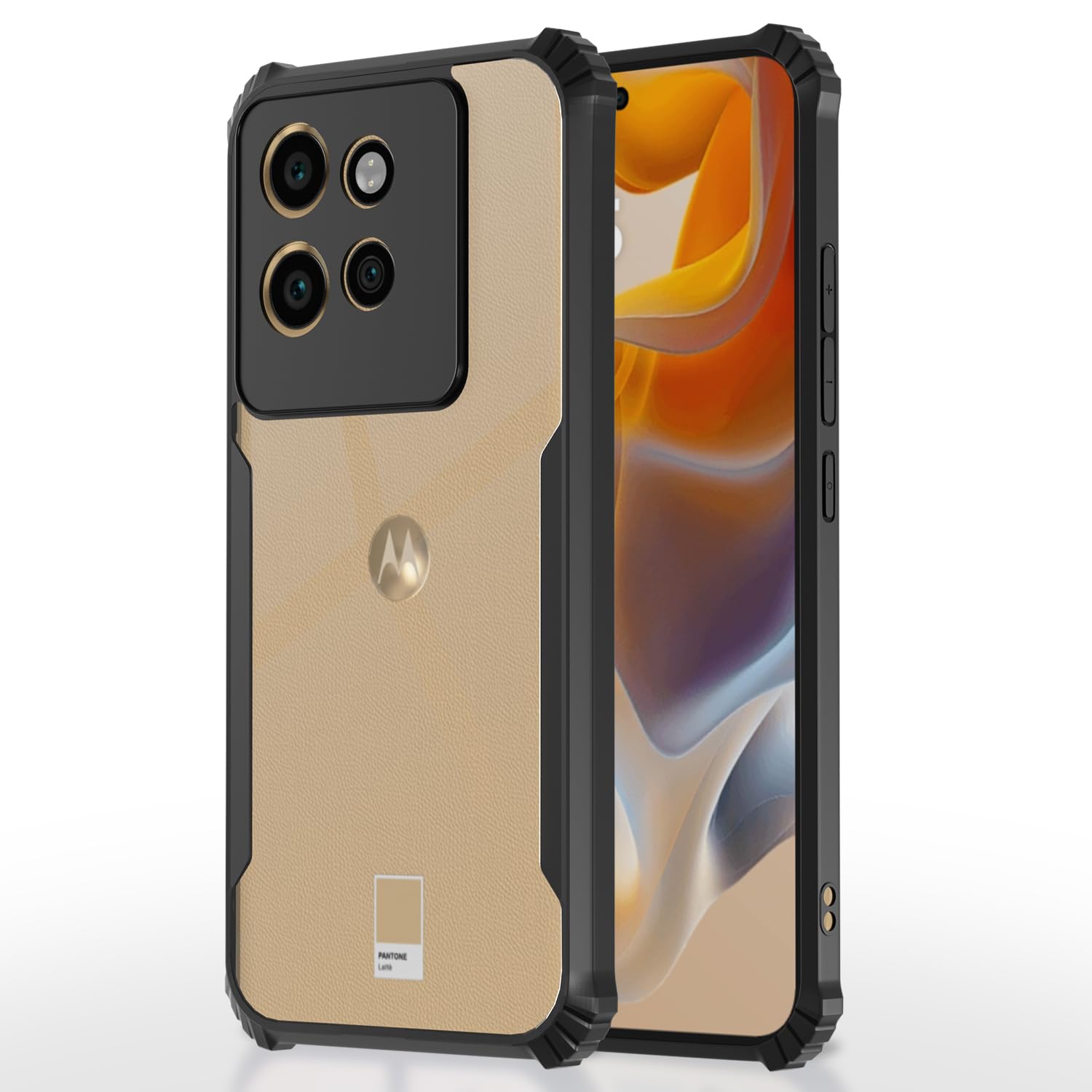 Pikkme Crystal Clear Transparent Back Cover | Ultra Hyrbid | Full Camera Protection | Raised Edge | Bumper Case for Moto Edge 50 Neo 5G (Black) (B0DJ2HBMQ8) Amazon Price History, Amazon Price Tracker